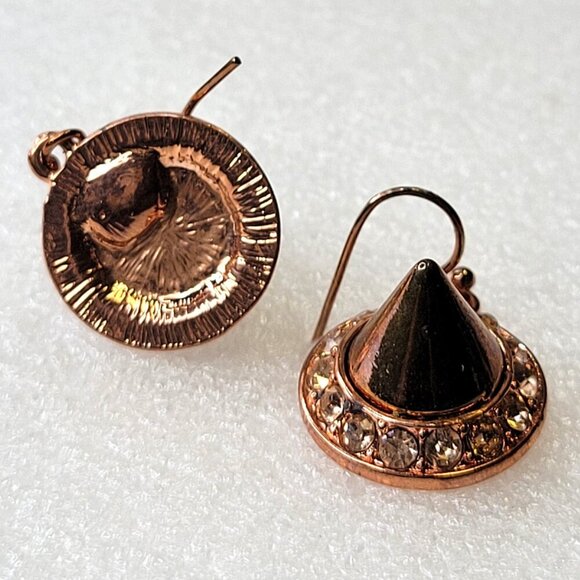 Rose Gold Cone Earrings - Picture 4 of 9